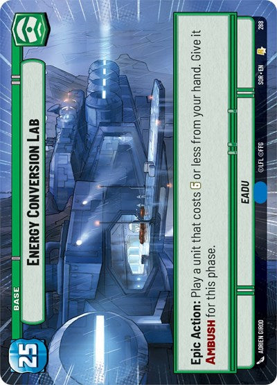 Energy Conversion Lab (Hyperspace) (Spark of Rebellion) Near Mint