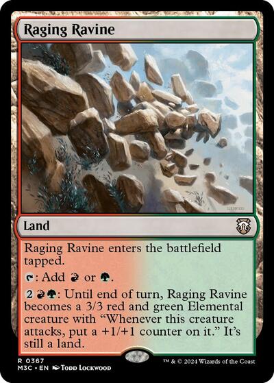 Raging Ravine (Ripple Foil) (Commander: Modern Horizons 3) Near Mint Foil