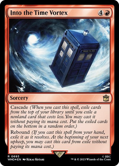 Into the Time Vortex (Surge Foil) (Universes Beyond: Doctor Who) Near Mint Foil