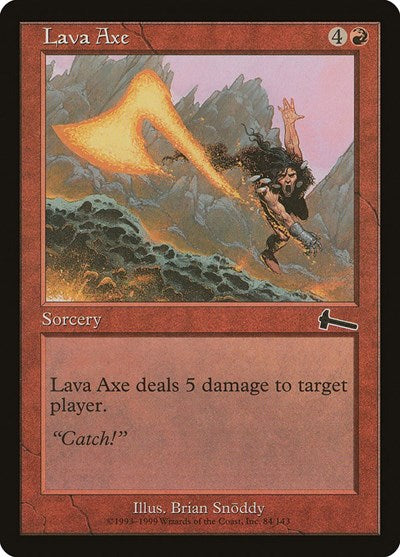 Lava Axe (Urza's Legacy) Medium Play