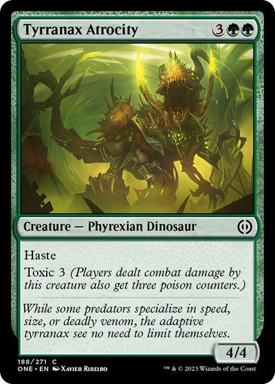 Tyrranax Atrocity (Phyrexia: All Will Be One) Light Play