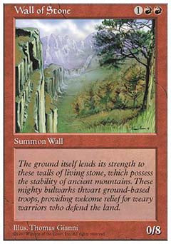Wall of Stone (5th Edition) Light Play