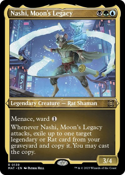 Nashi, Moon's Legacy (Foil Etched) (March of the Machine: The Aftermath) Light Play Foil