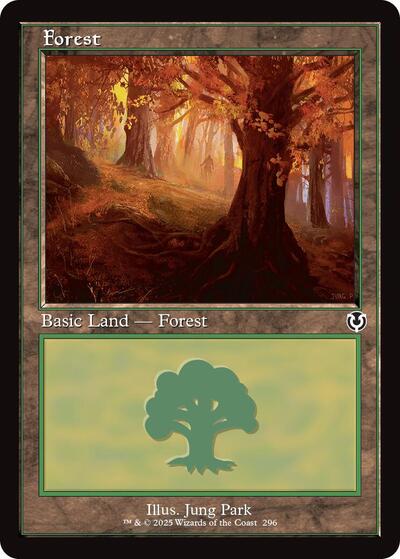 Forest (296) (Retro Frame) (Innistrad Remastered) Near Mint Foil