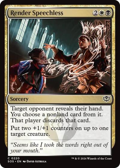 Render Speechless (Secrets of Strixhaven) Near Mint Foil