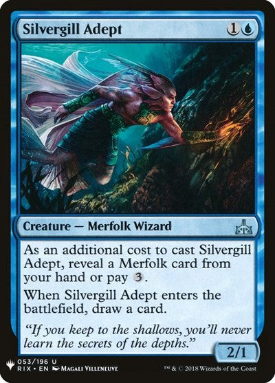 Silvergill Adept (Mystery Booster) Light Play