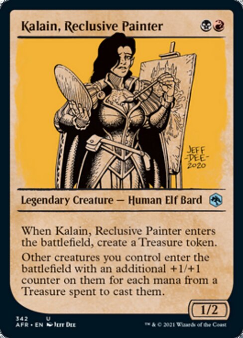 Kalain, Reclusive Painter (Showcase) (Adventures in the Forgotten Realms) Near Mint Foil