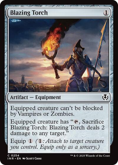 Blazing Torch (Innistrad Remastered) Medium Play Foil