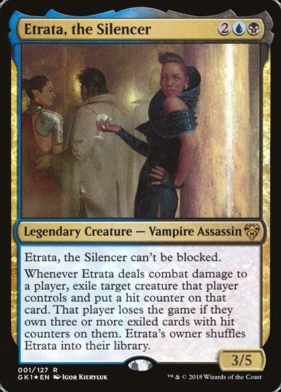 Etrata, the Silencer (Guilds of Ravnica: Guild Kits) Medium Play Foil