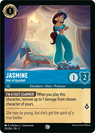 Jasmine - Heir of Agrabah (Rise of the Floodborn) Near Mint