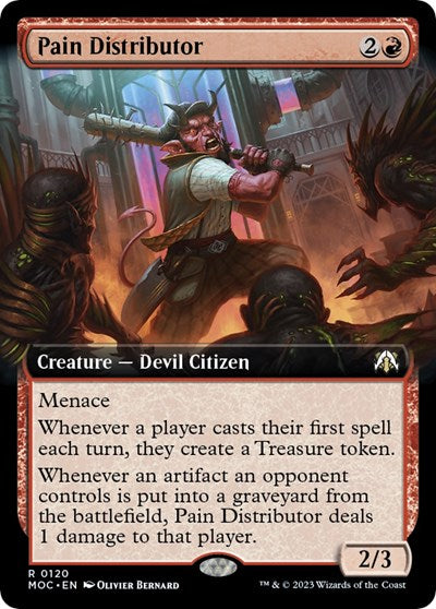 Pain Distributor (Extended Art) (Commander: March of the Machine) Near Mint