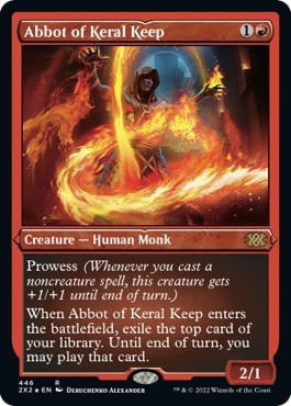 Abbot of Keral Keep (Foil Etched) (Double Masters 2022) Near Mint Foil