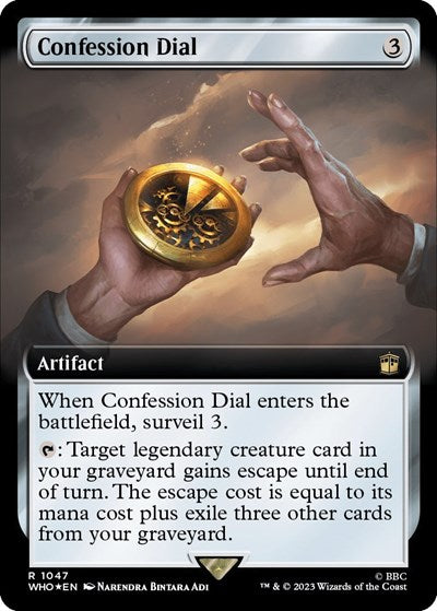 Confession Dial (Extended Art) (Surge Foil) (Universes Beyond: Doctor Who) Near Mint Foil