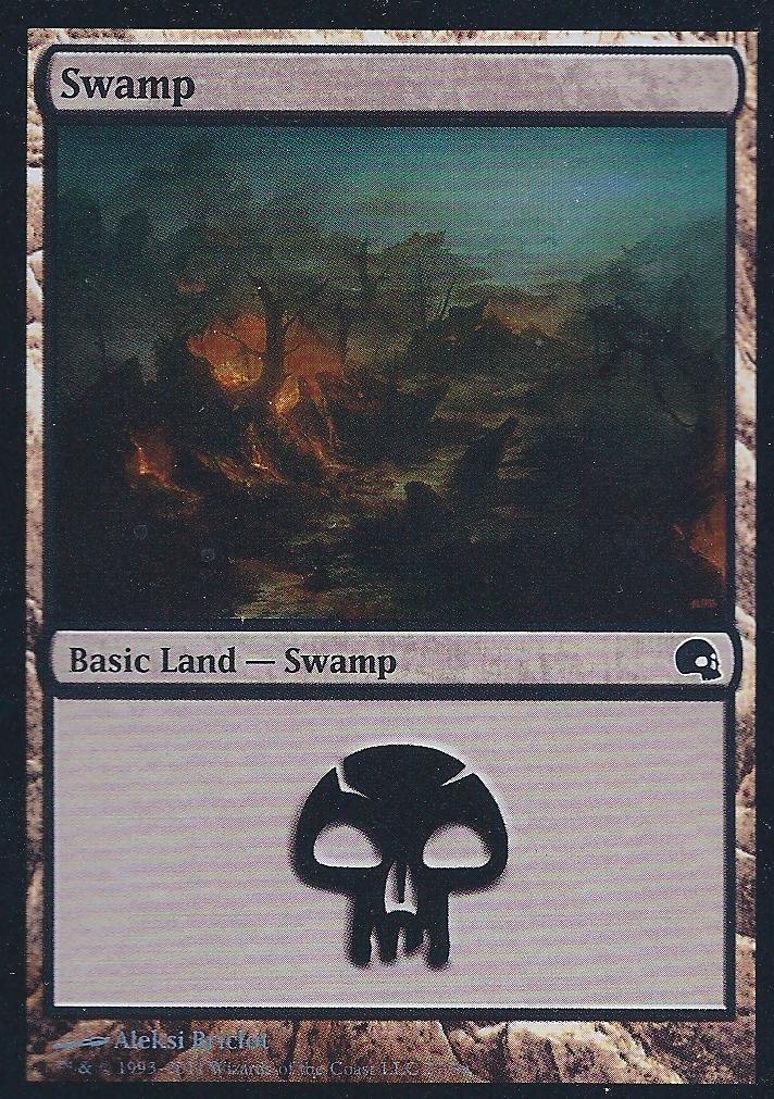 Swamp (27) (Premium Deck Series: Graveborn) Light Play Foil