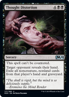 Thought Distortion (Magic 2020 Core Set) Light Play
