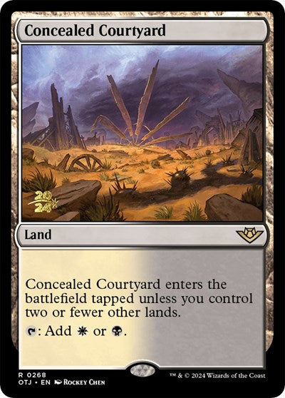 Concealed Courtyard (OTJ) (Promos: Prerelease Cards) Light Play Foil