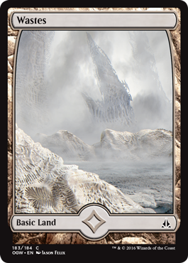 Wastes (Full Art 183) (Oath of the Gatewatch) Medium Play