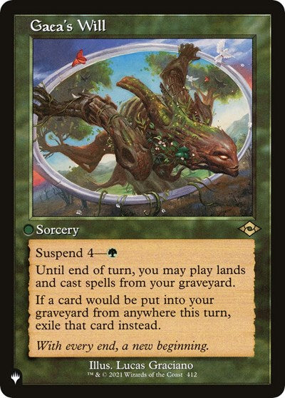 Gaea's Will (The List) Near Mint