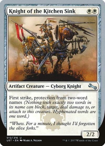 Knight of the Kitchen Sink (E) (Unstable) Light Play