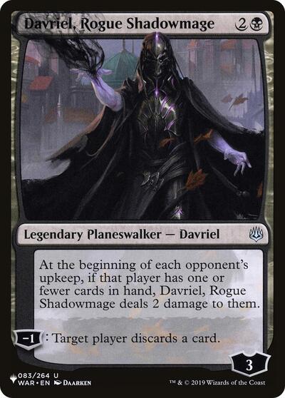 Davriel, Rogue Shadowmage (The List) Near Mint