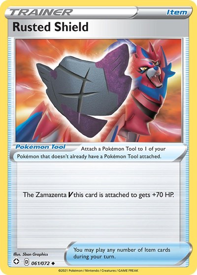 Rusted Shield (Shining Fates) Light Play Reverse Holofoil
