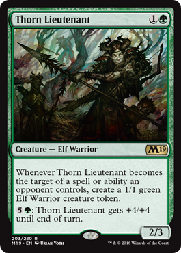 Thorn Lieutenant (Magic 2019 Core Set) Heavy Play