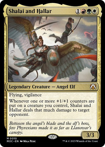 Shalai and Hallar (Commander: March of the Machine) Near Mint Foil