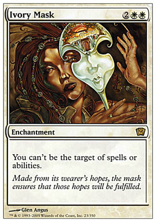 Ivory Mask (9th Edition) Heavy Play
