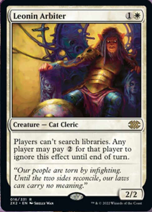 Leonin Arbiter (Double Masters 2022) Light Play Foil