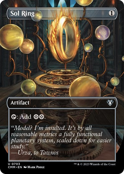 Sol Ring (Borderless) (Commander Masters) Light Play