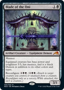 Blade of the Oni (Kamigawa: Neon Dynasty) Medium Play Foil