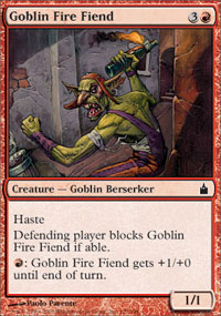 Goblin Fire Fiend (Ravnica) Light Play Foil