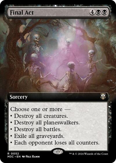 Final Act (Extended Art) (Ripple Foil) (Commander: Modern Horizons 3) Near Mint Foil