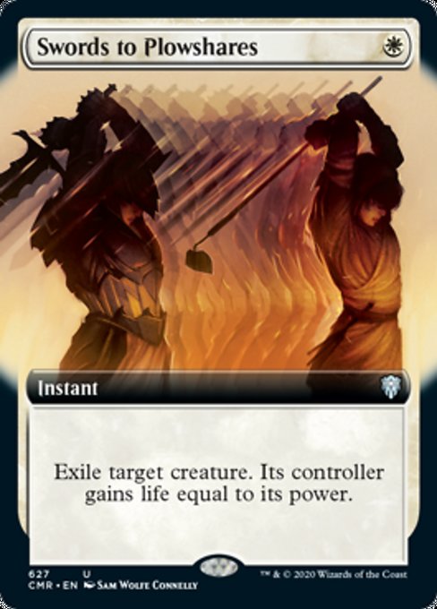 Swords to Plowshares (Extended Art) (Commander Legends) Light Play