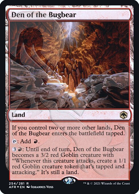 Den of the Bugbear (AFR Ampersand Promos) Near Mint Foil