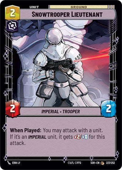 Snowtrooper Lieutenant (Spark of Rebellion) Near Mint Foil