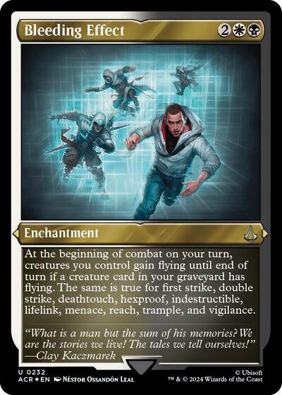 Bleeding Effect (Foil Etched) (Universes Beyond: Assassin's Creed) Light Play Foil
