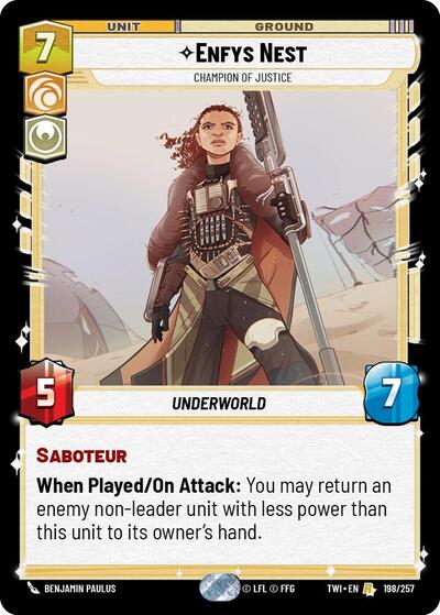 Enfys Nest Champion of Justice (Twilight of the Republic) Near Mint Foil