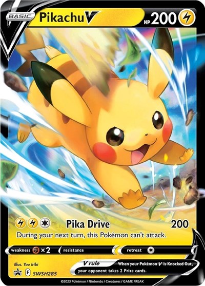 Pikachu V - SWSH285 (SWSH: Sword & Shield Promo Cards) Near Mint Holofoil