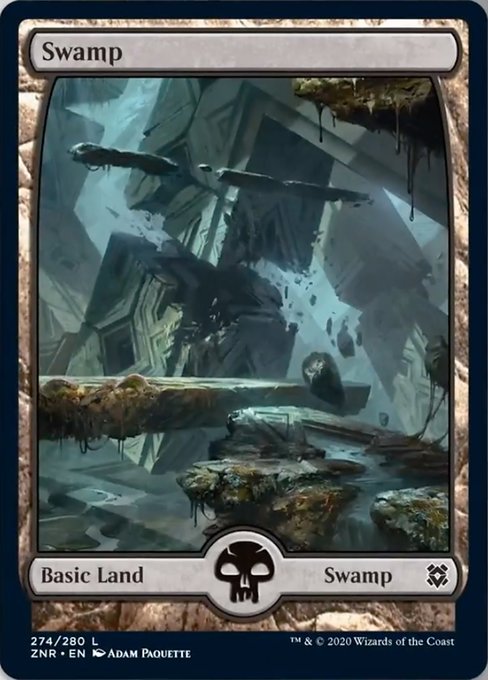 Swamp (274) (Zendikar Rising) Near Mint Foil