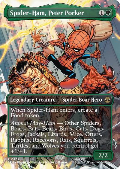 Spider-Ham, Peter Porker (Borderless) (Marvel's Spider-Man) Near Mint Foil
