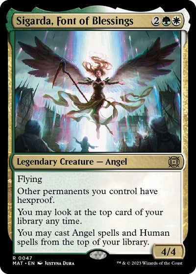 Sigarda, Font of Blessings (March of the Machine: The Aftermath) Near Mint Foil