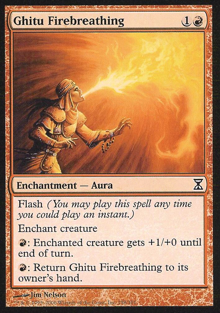 Ghitu Firebreathing (Time Spiral) Near Mint Foil