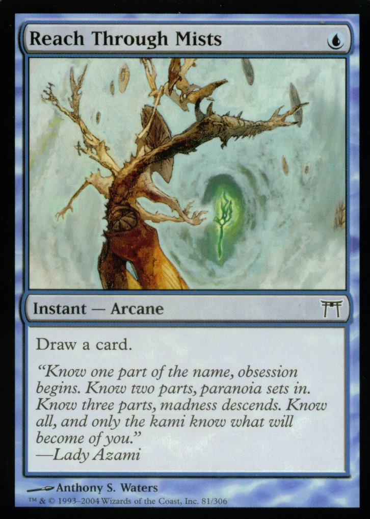 Reach Through Mists (Champions of Kamigawa) Light Play Foil