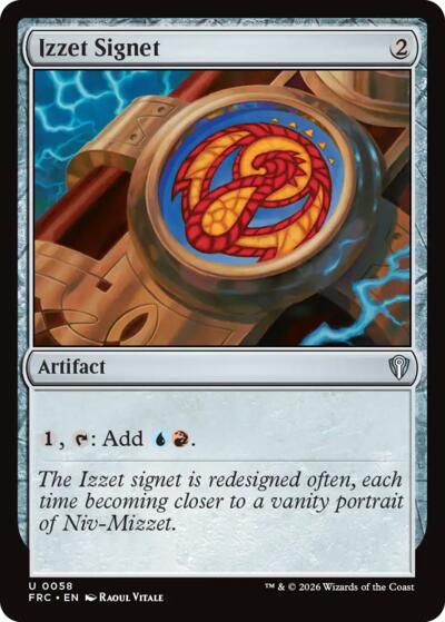 Izzet Signet (Commander: Reality Fracture) Near Mint