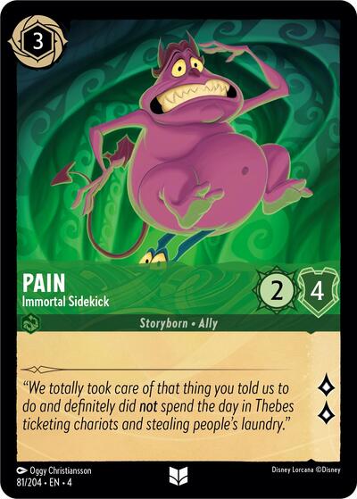 Pain - Immortal Sidekick (Ursula's Return) Near Mint