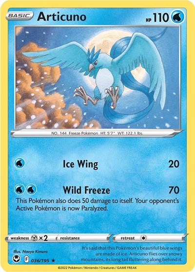Articuno (SWSH12: Silver Tempest) Near Mint Holofoil