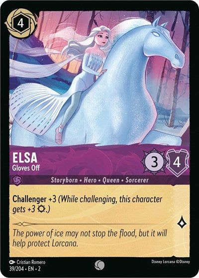 Elsa - Gloves Off (Rise of the Floodborn) Near Mint Cold Foil