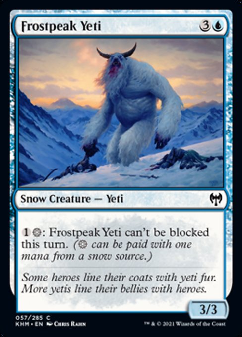Frostpeak Yeti (Kaldheim) Medium Play Foil