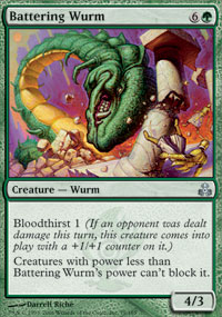 Battering Wurm (Guildpact) Light Play Foil